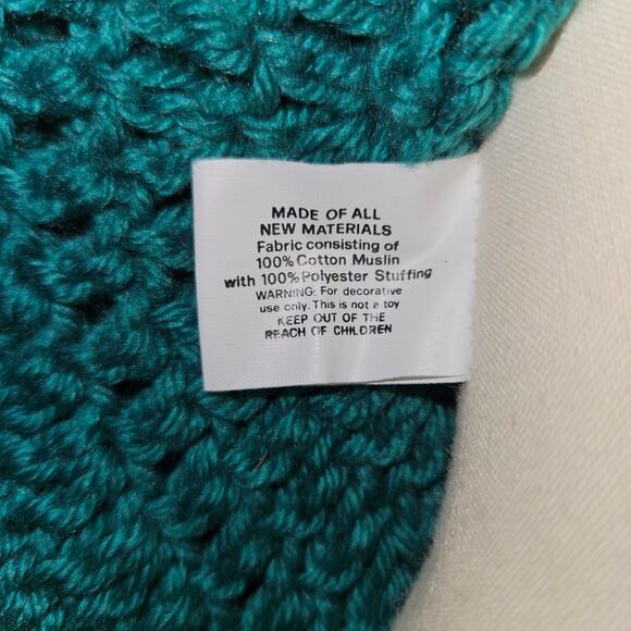 Wang’s International 1991 Porcelain Doll in Handmade Green & Cream Crochet Dress - Picture 7 of 8